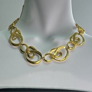 Vintage Signed Avon Gold Tone Necklace